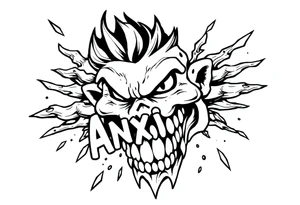 action beats anxiety tattoo idea
