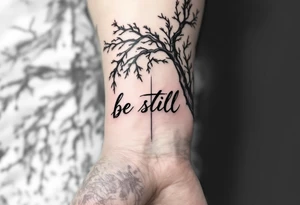 Be Still tattoo idea