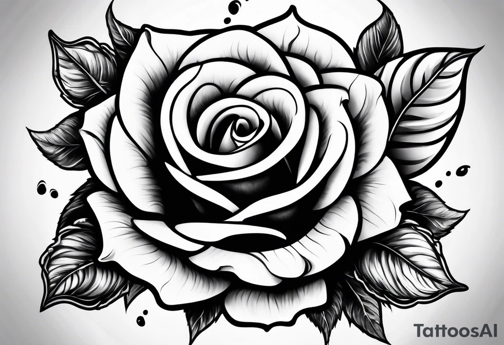 Roses and smoke tattoo idea