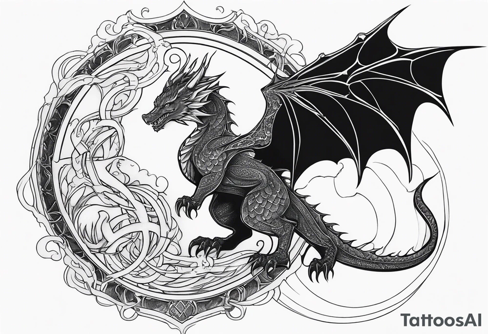 Smaug with the doctor tattoo idea