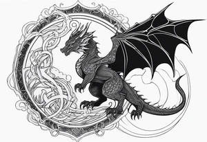 Smaug with the doctor tattoo idea