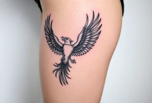 phoenix and eagle tattoo idea