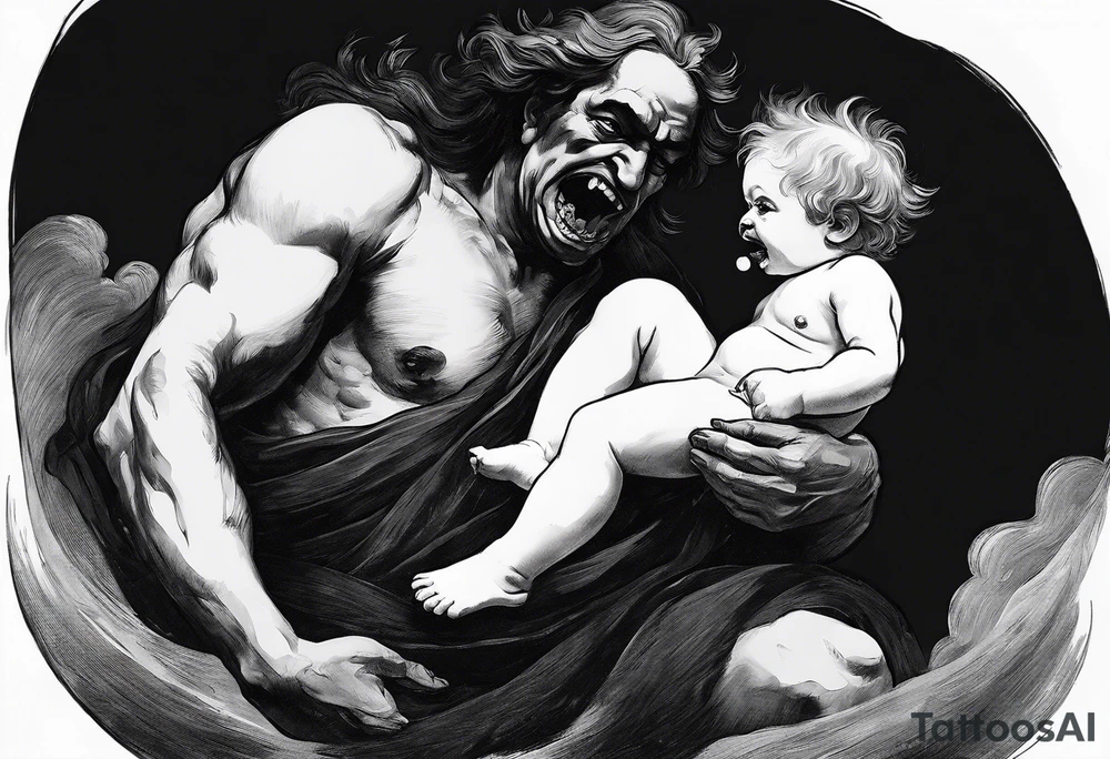 "Saturn Devouring His Son" by Francisco Goya tattoo idea