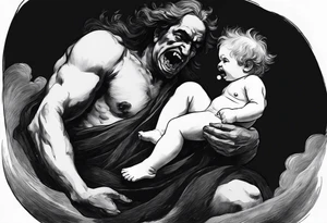 "Saturn Devouring His Son" by Francisco Goya tattoo idea