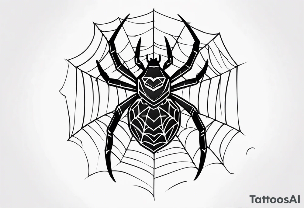 Spider tattoo idea