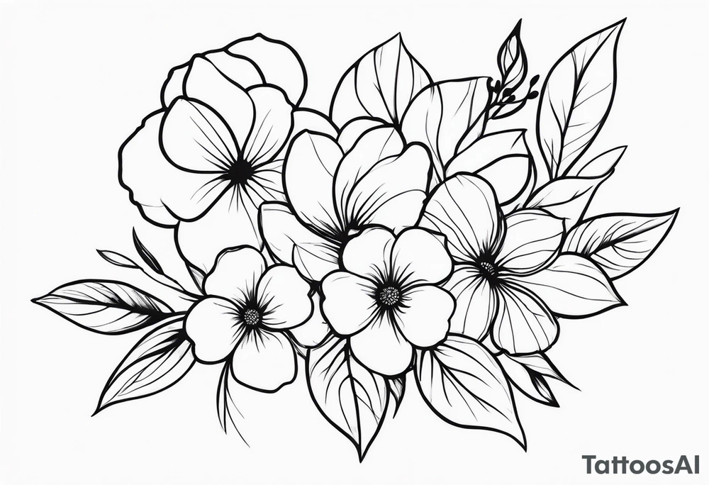 flowers tattoo idea