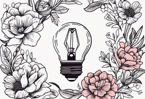 light bulb

old school vintage simple traditional design surrounded by vintage flowers


bold color simple tattoo idea