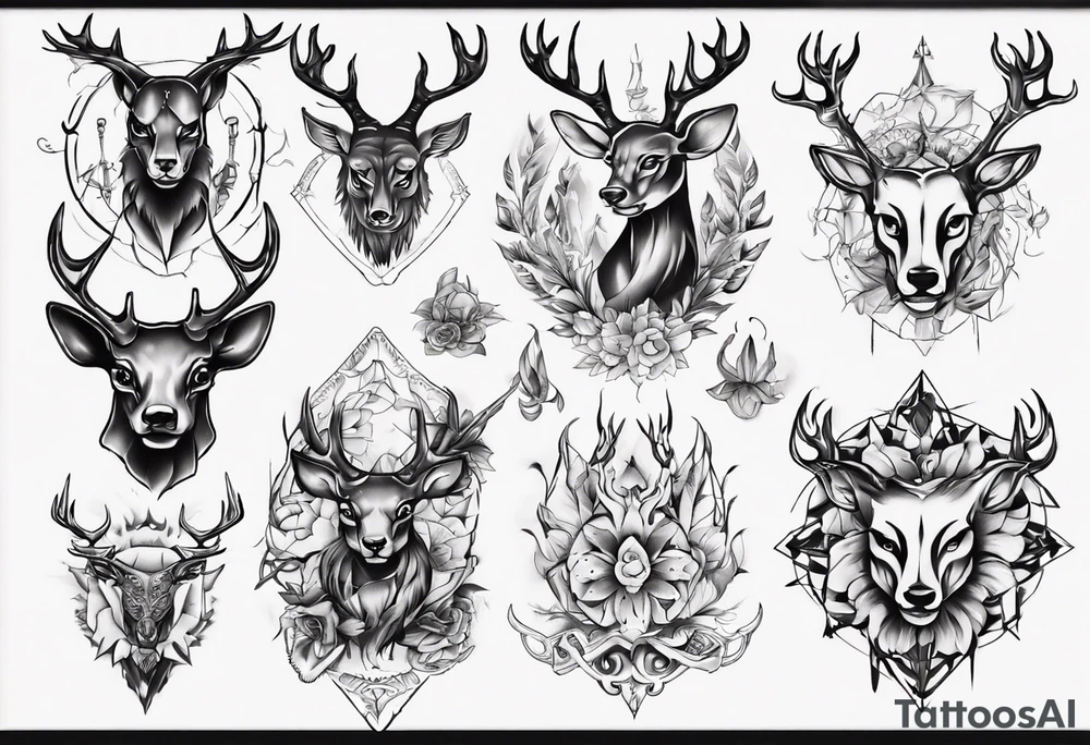 jäger schießt ein reh tattoo idea