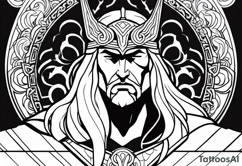 Thor mourning over Baldr's death tattoo idea