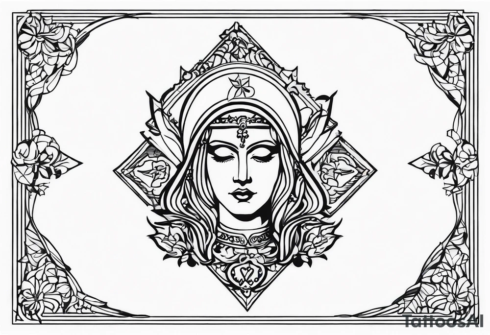 Santa Rita de Cássia tattoo idea