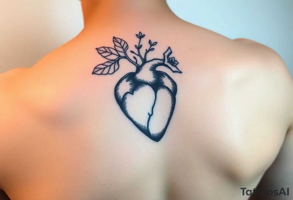 Persephone’s heart as a pomegranate tattoo idea