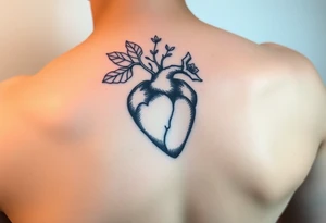 Persephone’s heart as a pomegranate tattoo idea