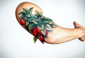 Pepper plant tattoo idea