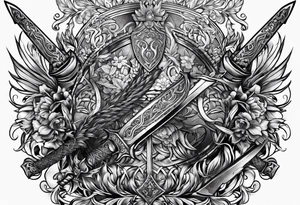 Russian sword tattoo idea