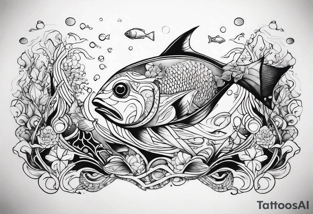 Underwater tattoo idea