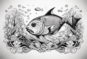 Underwater tattoo idea