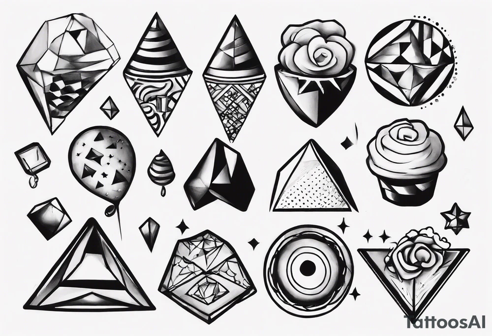 bonbon and choo choo tattoo idea