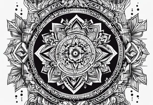 Merged name for Gautam Poorva Garv tattoo idea