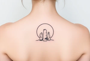 Ring of standing stones tattoo idea