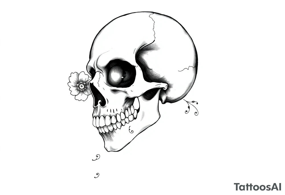 Gothic, skull tattoo idea