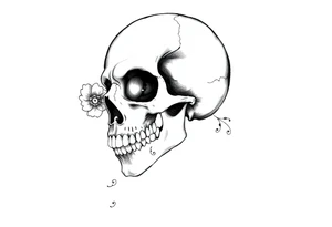 Gothic, skull tattoo idea