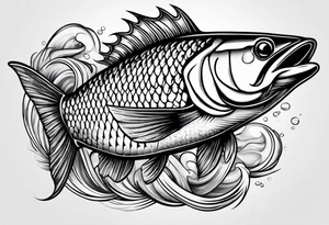 fishing in heaven tattoo idea