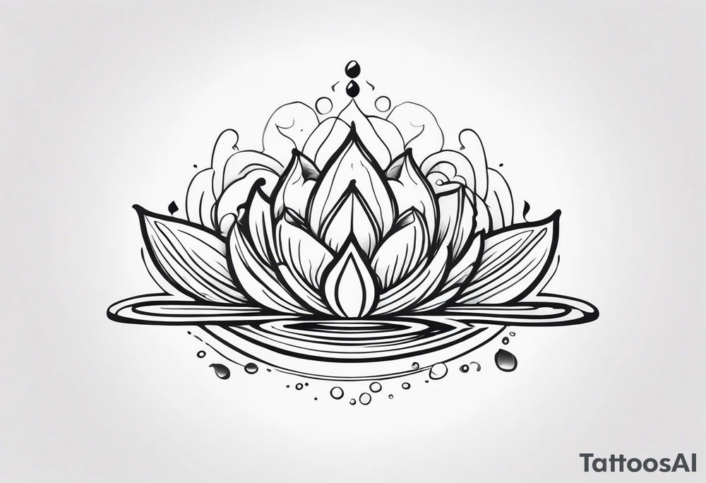 water wrap tattoo idea