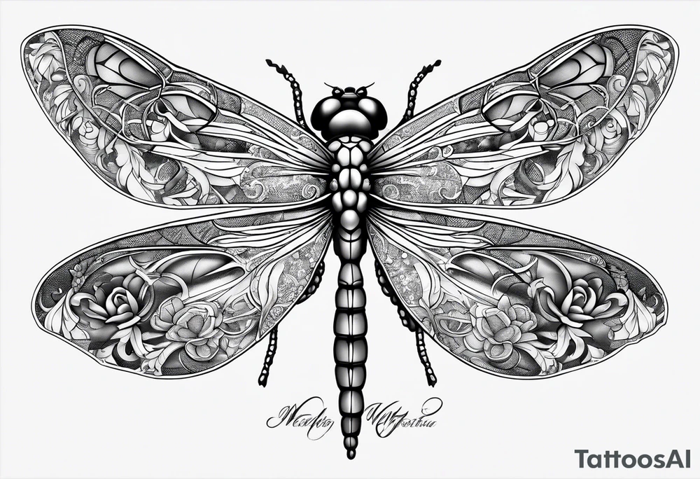 medusa dragonfly book tattoo idea
