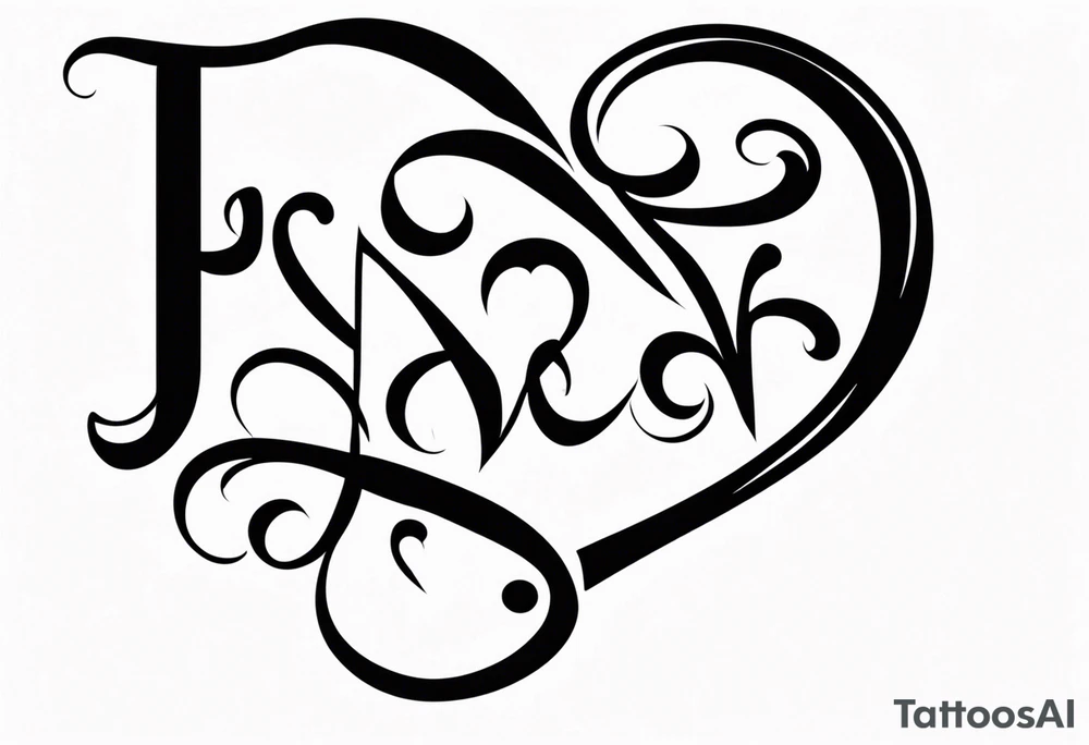 ਨਿਰਭਉ ਨਿਰਵੈਰ Punjabi text with heart symbolizing love tattoo idea