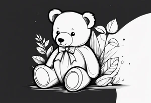 teddy bear tattoo idea