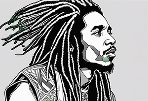 Bob Marley, Detroit, Music, Weed, basketball, Charisse, Steven, Love tattoo idea