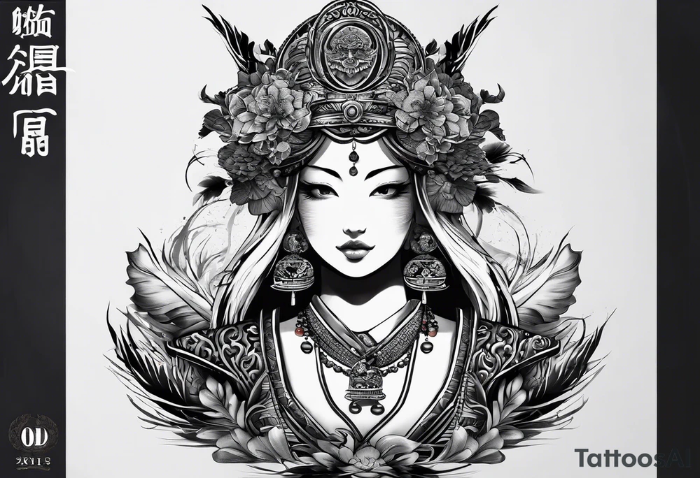 The Japanese say you have three faces. The first face, you show to the world. The second face, you show to your close friends and your family. The third face, you never show anyone. tattoo idea