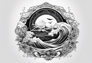 Small ocean tattoo idea