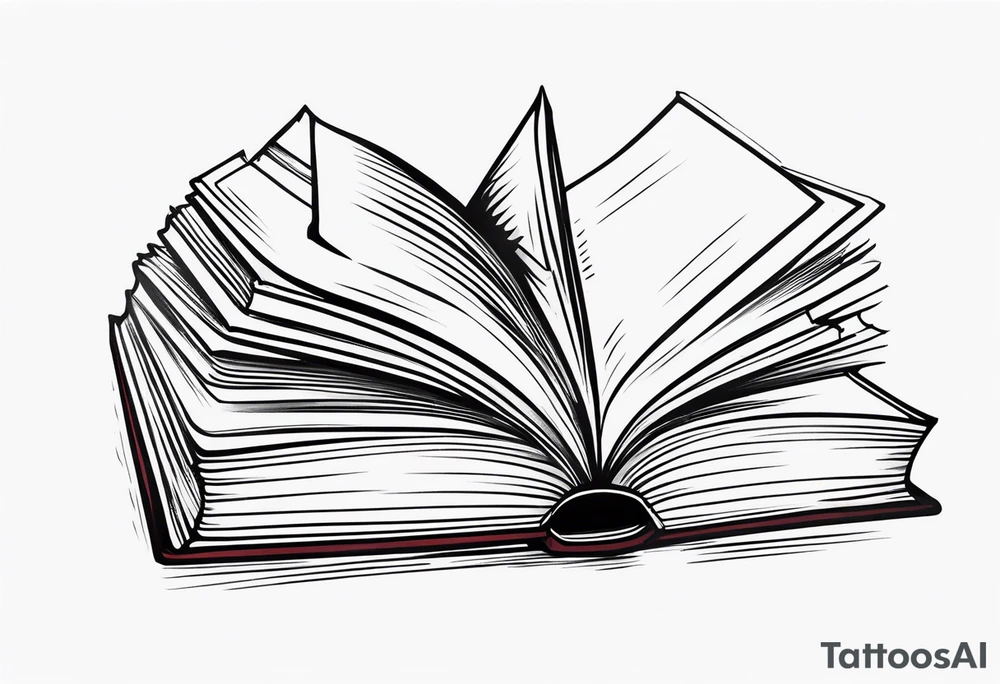 Open book tattoo idea