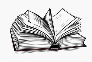 Open book tattoo idea