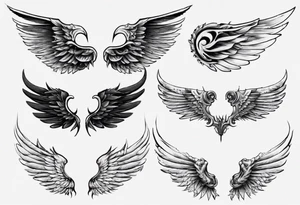 half wing for back tatto tattoo idea