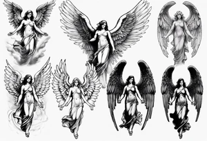 biblical angels tattoo idea