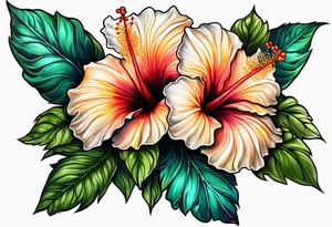 Hibiscus tattoo idea