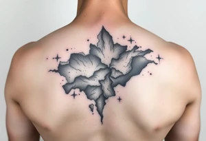 Beautiful and epic 3d milky way that appears to be coming out of the skin tattoo idea