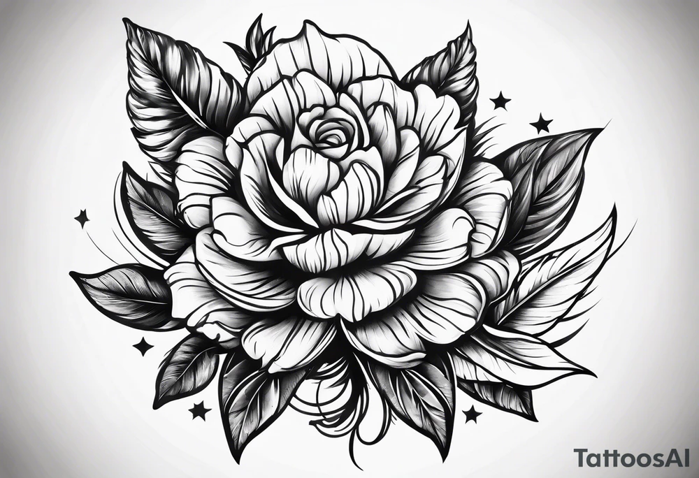 Florbalová hokejka a míček tattoo idea