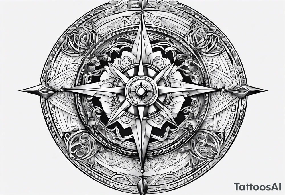 Vikings compass tattoo idea