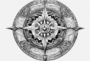Vikings compass tattoo idea