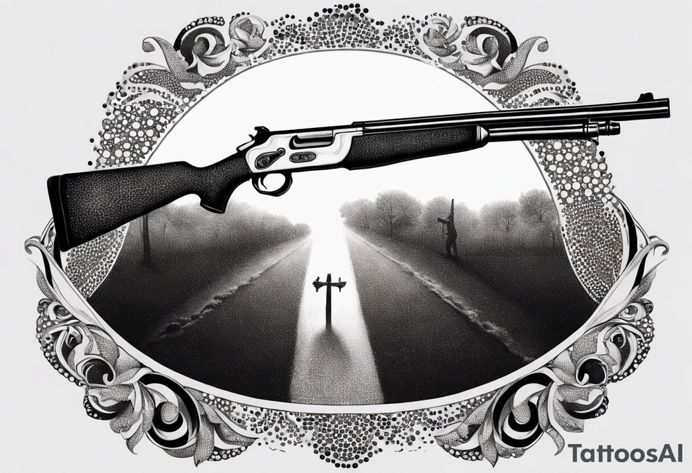 Anonymous with shotgun tattoo idea