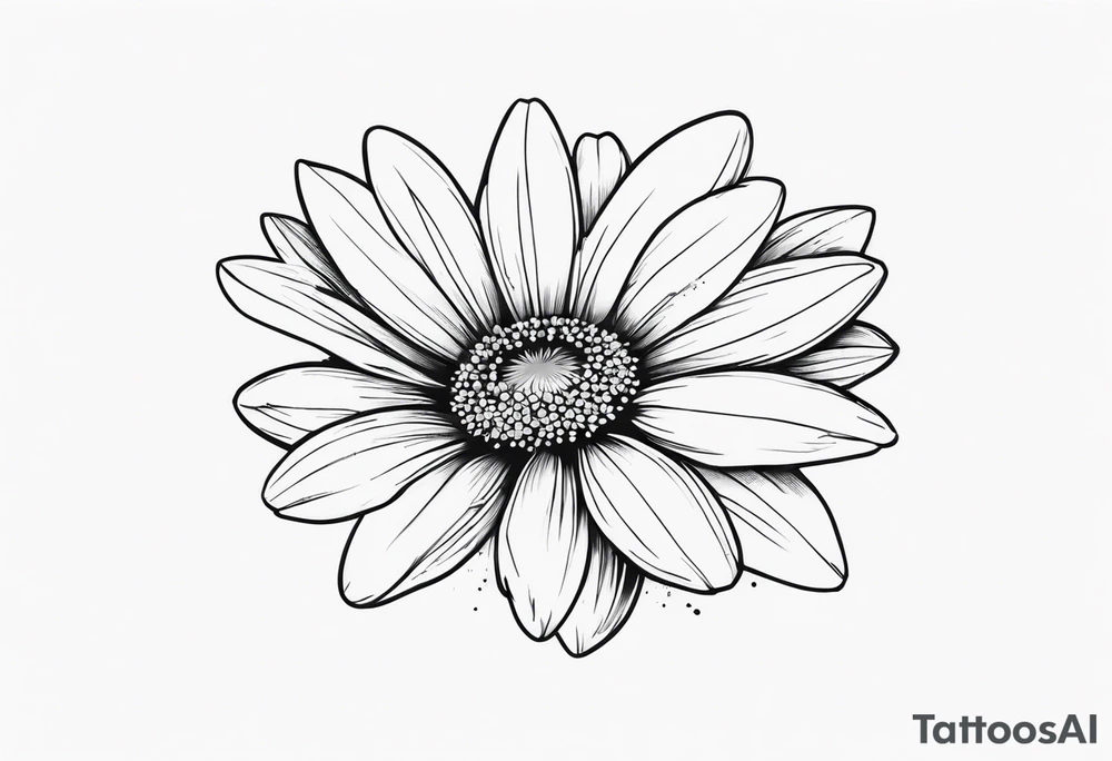 Daisy blossom tattoo idea