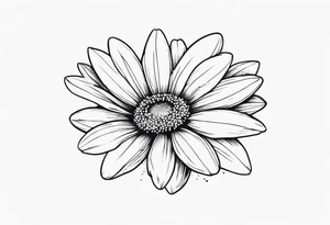 Daisy blossom tattoo idea