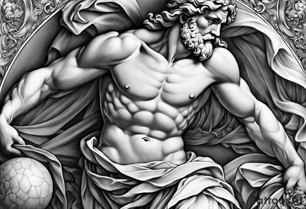 the creation by michelangelo tattoo idea