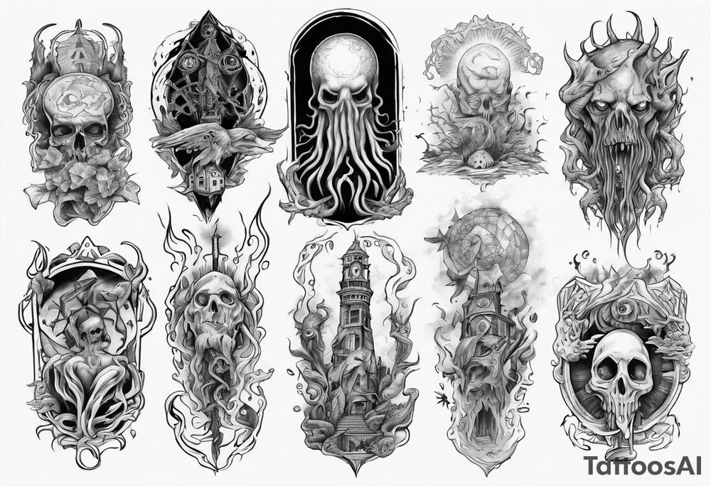 long tattoo for forearm on lovecraft them tattoo idea long tattoo for forearm on lovecraft them tattoo idea