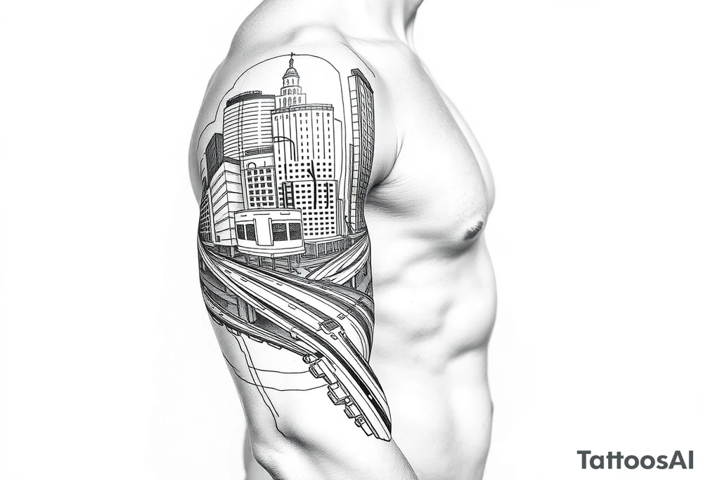 Baltimore City Tattoes With Highways tattoo idea