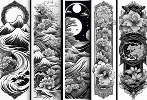 Japanese traditional sleeve tattoo idea