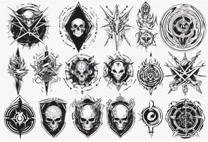 cyber sigilism tattoo idea